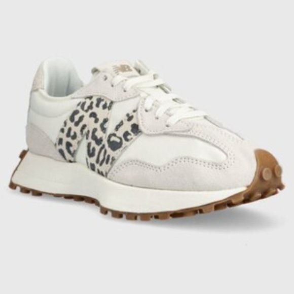 New Balance 327 Animal Print Logo Casual Women Sneakers Sea Salt Leopard  5.5 - Picture 10 of 15